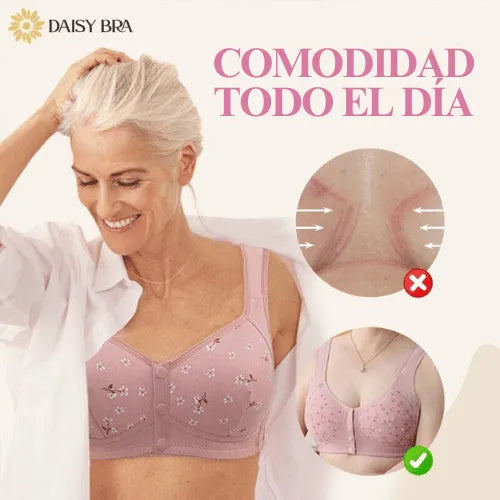 Brasier Daisy con broche frontal