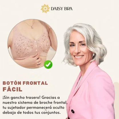 Brasier Daisy con broche frontal